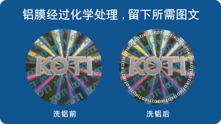 蚀刻洗铝防伪 蚀刻洗铝防伪